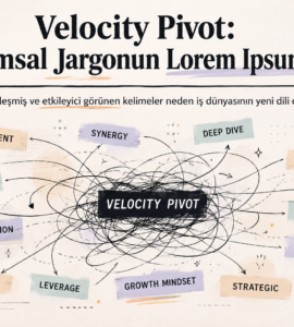 Kurumsal Jargon Velocity Pivot minimal illüstrasyonu