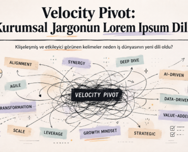 Kurumsal Jargon Velocity Pivot minimal illüstrasyonu