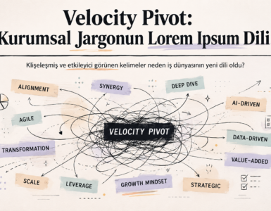 Kurumsal Jargon Velocity Pivot minimal illüstrasyonu