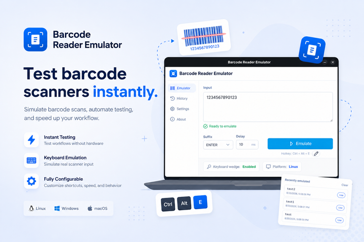 Barcode Scanner Emulator